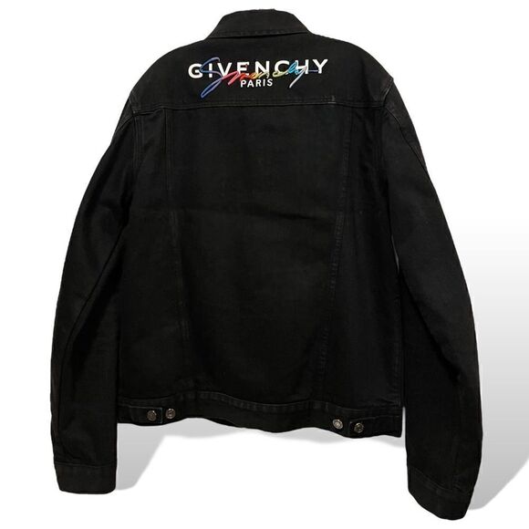 Mens GIVENCHY Denim Embroidered Logo Jacket |Size: XL| Made in Italy - Picture 10 of 10